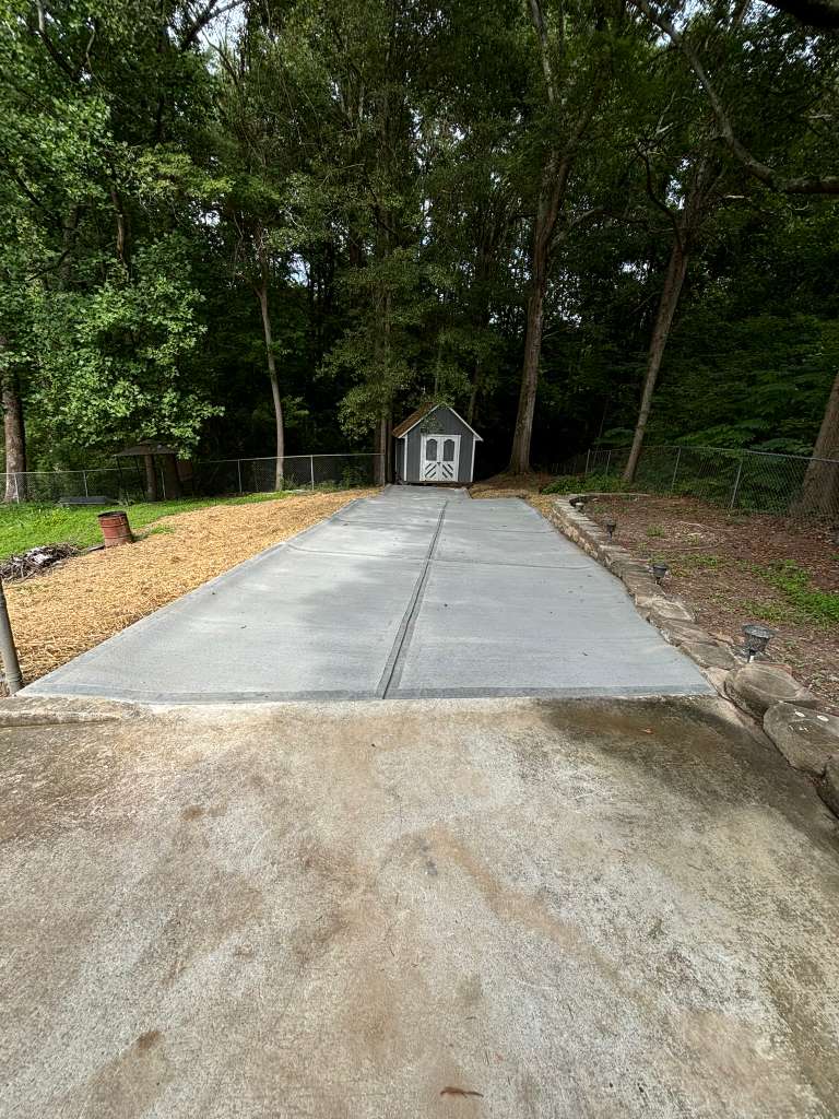 Foundation and concrete finish