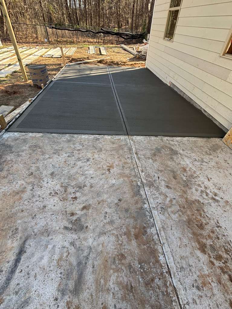 Foundation and concrete finish