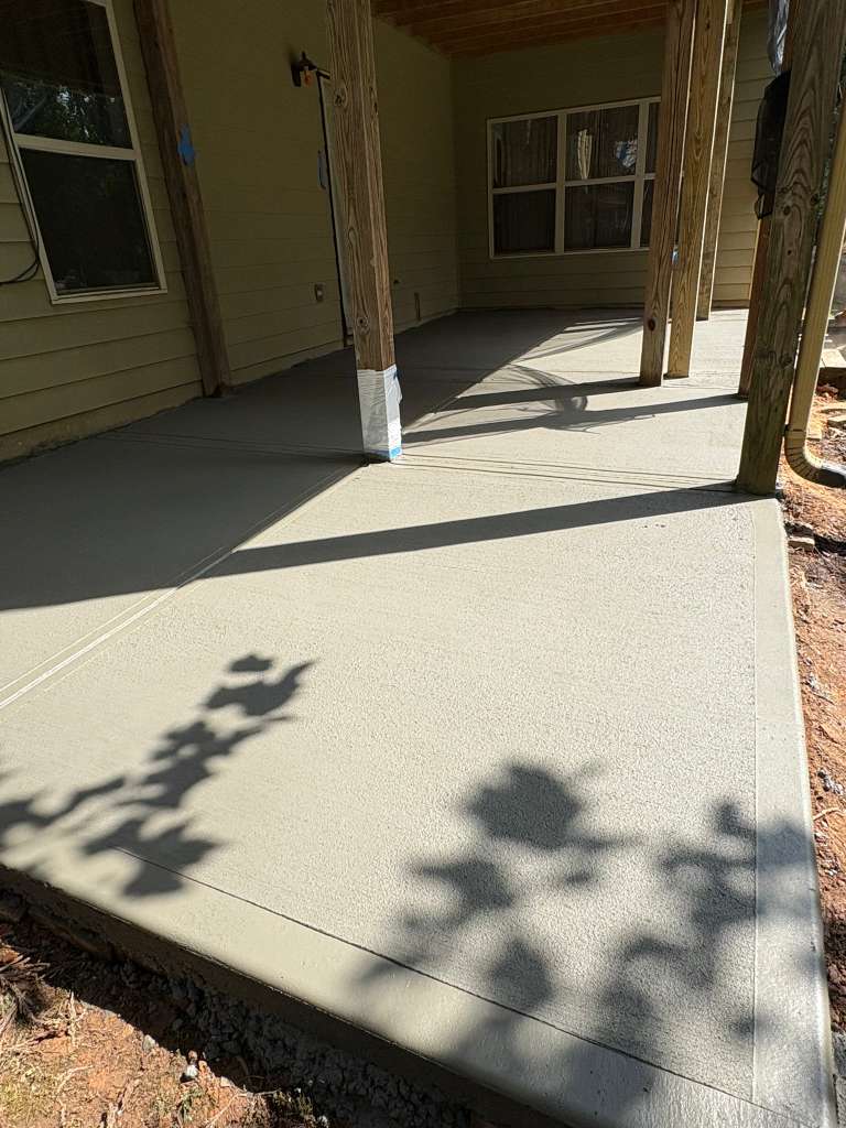 Foundation and concrete finish