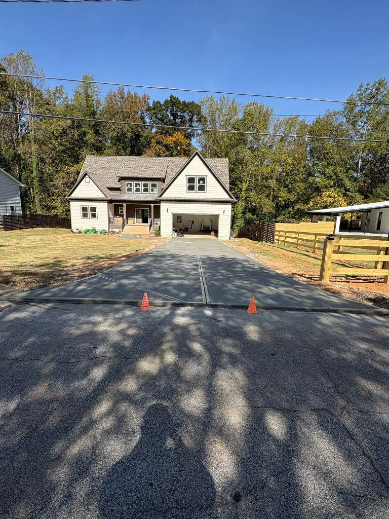 Foundation and concrete finish