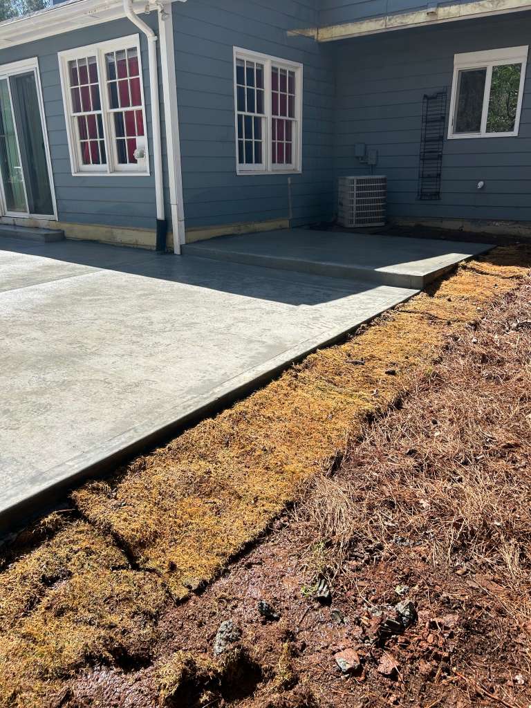 Concrete driveway work