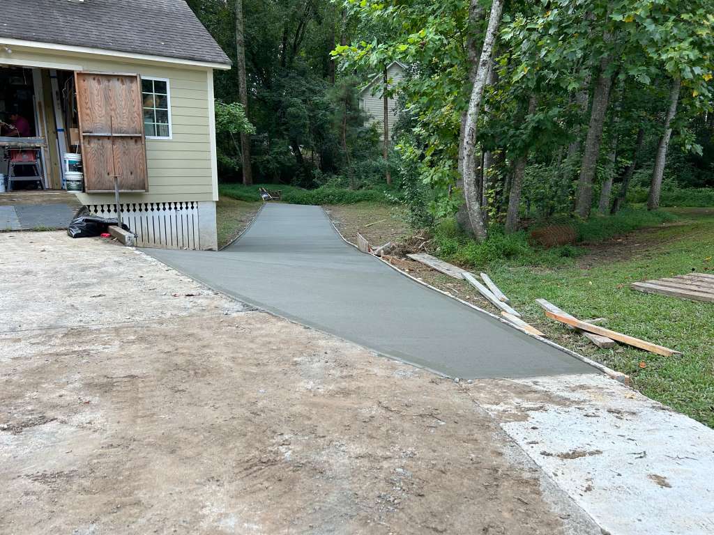 Foundation and concrete finish