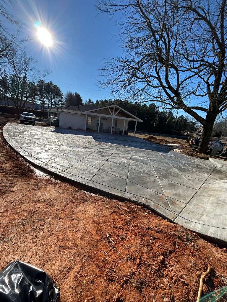 Foundation and concrete finish