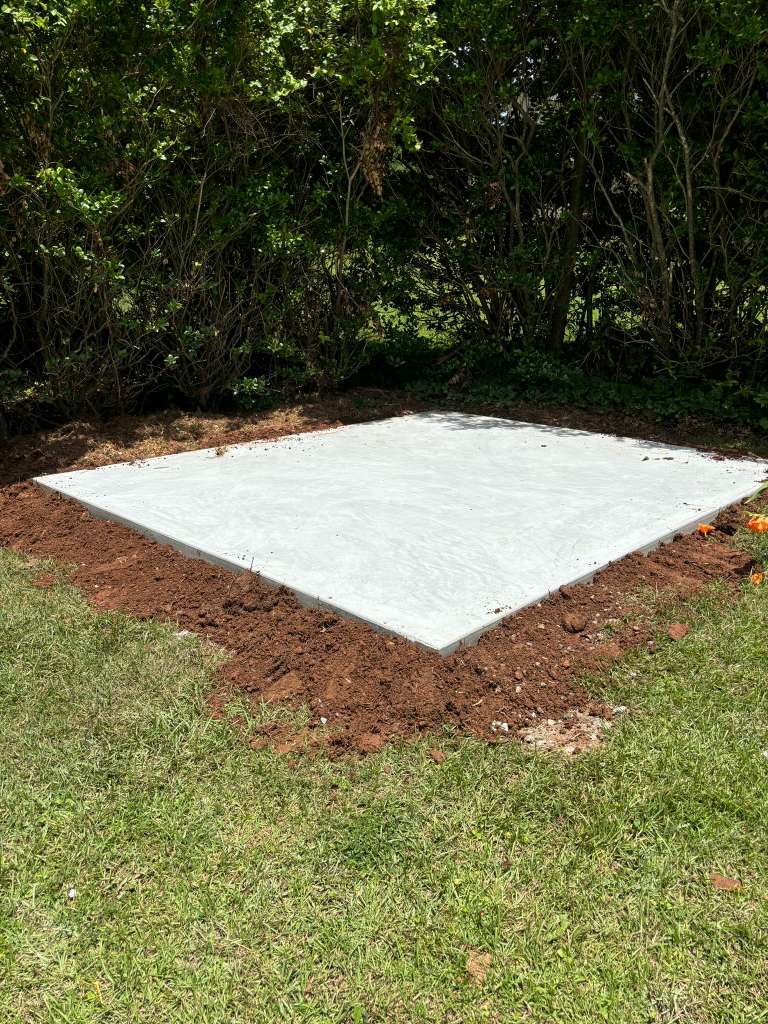 Foundation and concrete finish